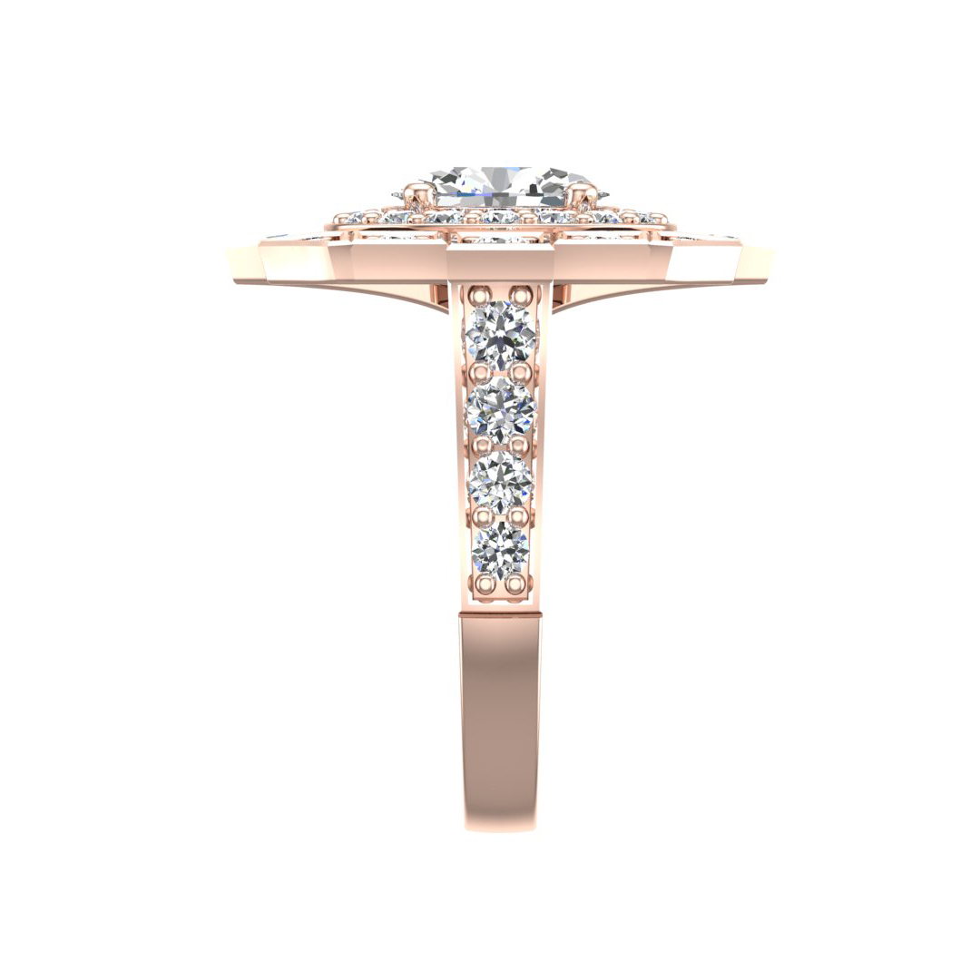 Everlee Halo Engagement Ring